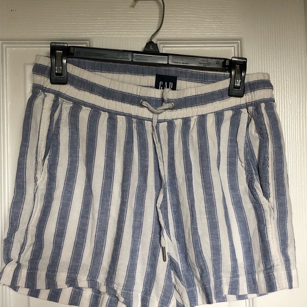 GAP Women's High Waist Striped Shorts
